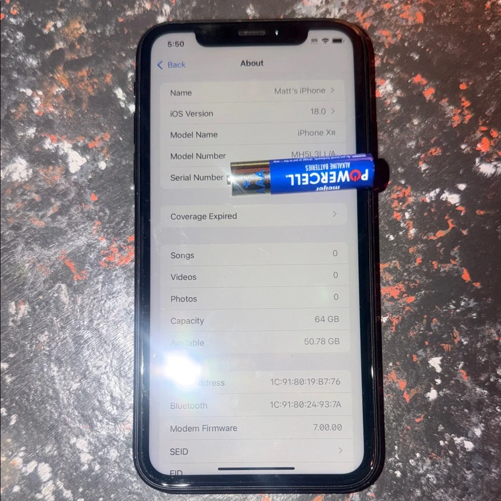 Apple Midnight Black Smartphone